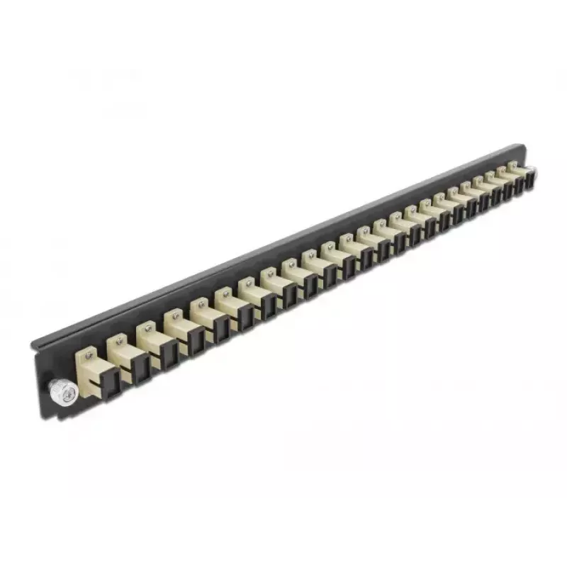 Pannello frontale splice box DeLOCK 19 pollici 24 porte SC simplex beige