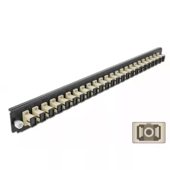 Pannello frontale splice box DeLOCK 19 pollici 24 porte SC simplex beige
