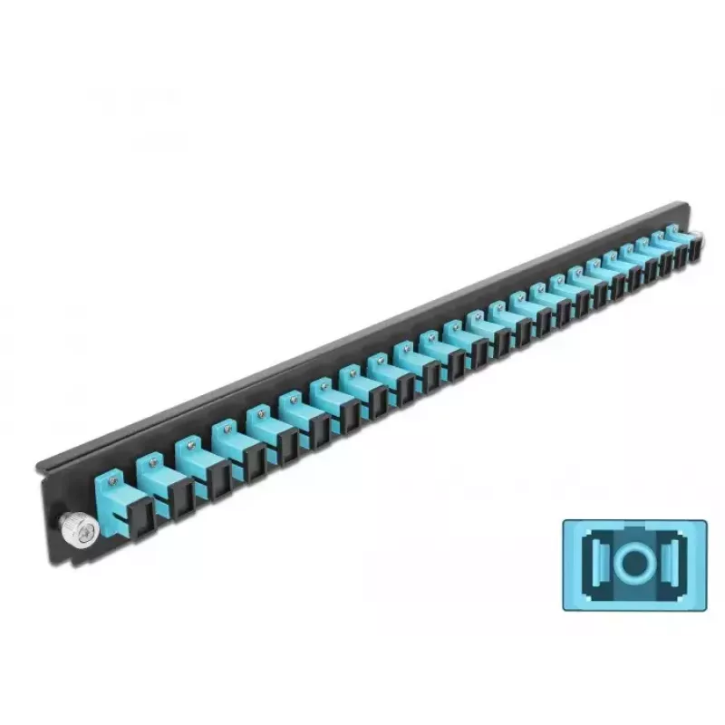 Pannello frontale splice box DeLOCK 19 pollici 24 porte SC simplex acqua