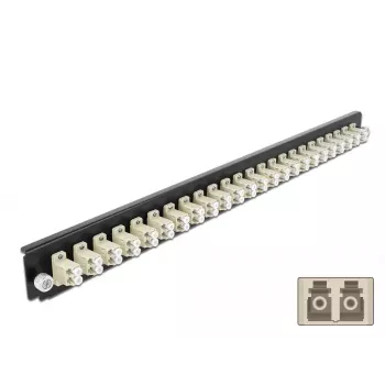 Pannello frontale splice box DeLOCK 19 pollici 43359 24 porte LC duplex beige