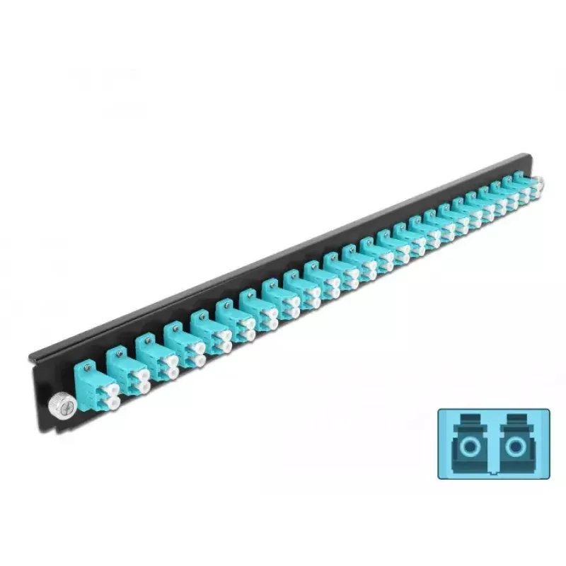 Pannello frontale splice box DeLOCK 19 pollici 24 porte LC duplex acqua
