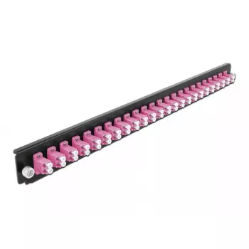 Pannello frontale splice box DeLOCK 19 pollici 24 porte LC duplex viola