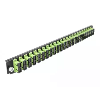 Pannello frontale splice box DeLOCK 19 pollici 24 porte SC duplex verde lime