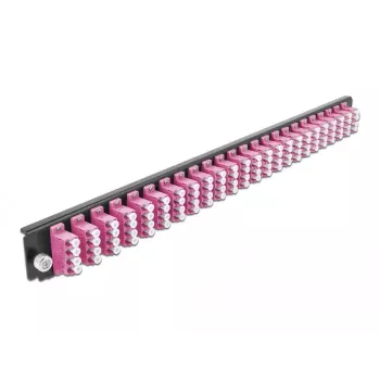 Pannello frontale splice box DeLOCK 19 pollici 24 porte LC quad viola