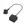 Hama 00201124 adattatore per cavi TAE-F 3 x TAE-NFF nero