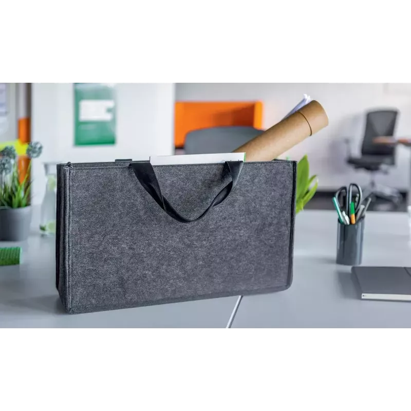 Borsa a tracolla Sigel BA411 feltro grigio unisex grande