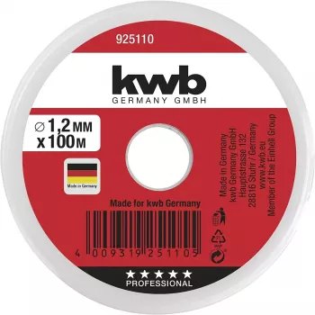 Corda KWB 925110 100 m nylon verde 1,2 mm