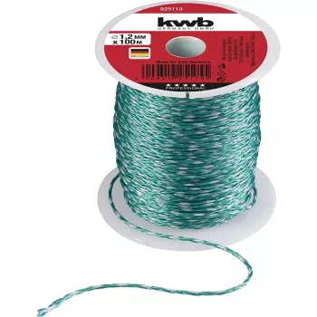 Corda KWB 925110 100 m nylon verde 1,2 mm