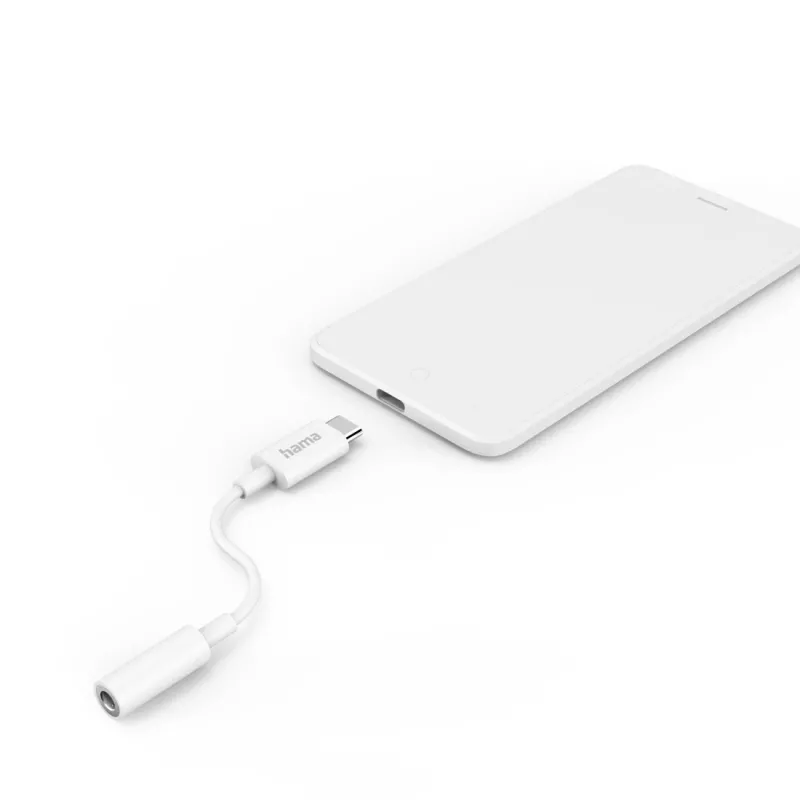 Hama 00201524 cavo audio USB C 3,5 mm bianco