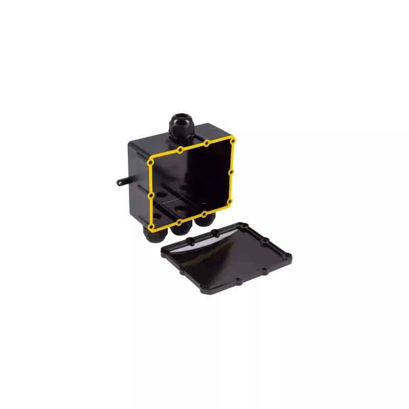 Scatola di derivazione elettrica ShiverPeaks BS08-01053 IP68 nero plastica ABS