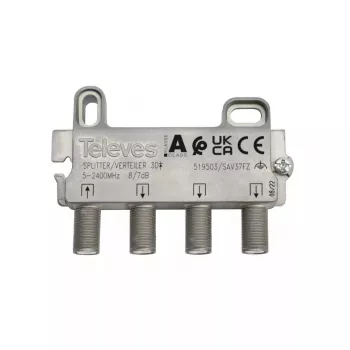 Distributore di cavi Televes 519503 acciaio inox 5 - 2400 MHz