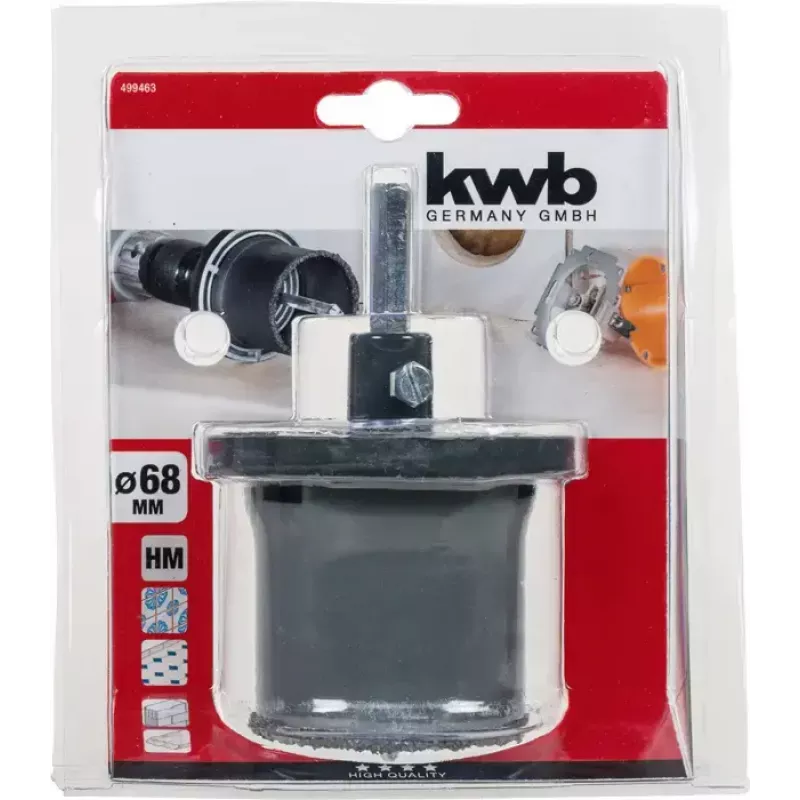 Sega a tazza KWB 499463 singola 6,8 cm per ceramica cemento plastica