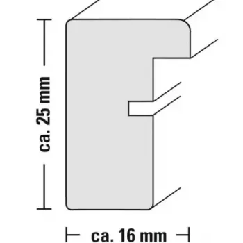 Cornice singola Hama Rio bianco