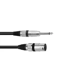 Cavo audio Omnitronic 3022519A 0,9 m XLR 6,35 mm nero
