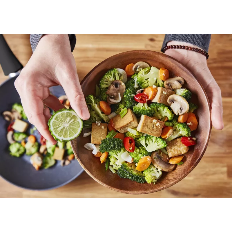 Tefal Healthy Chef G15019 Padella wok/Stir-Fry rotonda