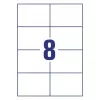 Etichetta adesiva per stampante Avery LR3427-10 bianco A4 80 etichette