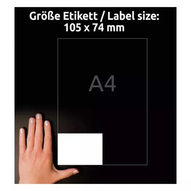 Etichetta adesiva per stampante Avery LR3427-10 bianco A4 80 etichette