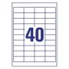 Avery Zweckform LR3657-10 etichette universali riciclate per indirizzi, 48,5 x 25,4 mm, bianco naturale, permanenti