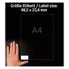 Avery Zweckform LR3657-10 etichette universali riciclate per indirizzi, 48,5 x 25,4 mm, bianco naturale, permanenti