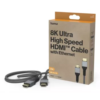 Hama 00305150 Cavo HDMI 2 m HDMI Type-A (standard) nero, grigio