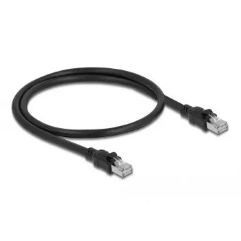 DeLOCK Cavo di rete RJ45 Cat.6A F/UTP 0,5 m nero