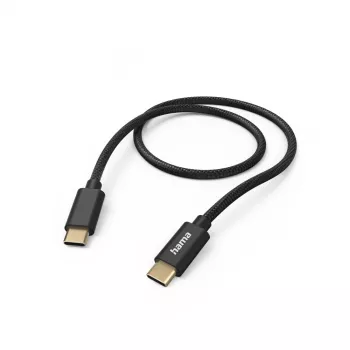 Hama cavo USB in tessuto USB 2.0 1,5 m USB C nero