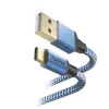 Hama cavo USB riflettente USB 2.0 1,5 m USB A USB C blu