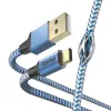 Hama cavo USB riflettente USB 2.0 1,5 m USB A USB C blu