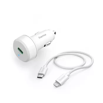 Hama 00201611 caricabatterie mobile smartphone, tablet bianco accendisigari auto