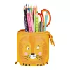 Herlitz 300001508 Lion astuccio morbido, poliestere, arancione/giallo