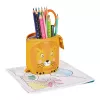 Herlitz 300001508 Lion astuccio morbido, poliestere, arancione/giallo