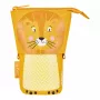 Astuccio morbido Herlitz Lion 140 mm x 75 mm x 185 mm poliestere arancione giallo