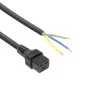 ACT Cavo di alimentazione C19 IEC Lock – estremità aperta nero 2 m, PC1174, confezione da 5