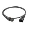 ACT Cavo di alimentazione C13 IEC Lock - C14 nero 2 m, PC1021, confezione da 5