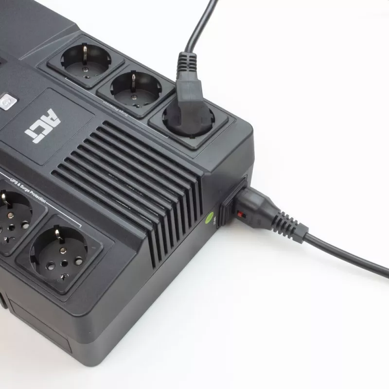 ACT Cavo di alimentazione C13 IEC Lock - estremità aperta nero 2 m, PC1025, confezione da 5