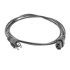 ACT Cavo di alimentazione spina USA - C13 IEC Lock nero 2 m, PC1063, confezione da 5
