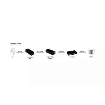 Splitter video VGA Digitus DC-59100 1280x1024 150m nero