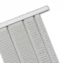 Nobo T-Card Pannelli di pianificazione formato 2, scheda T, grigio, metallo, 54 mm, 69 mm, 11 mm
