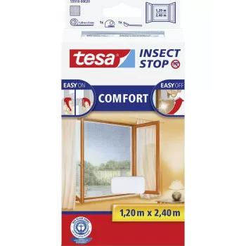 Zanzariera per finestra Tesa Insect Stop Comfort 55918-00020-00 1200 x 2400 mm bianco