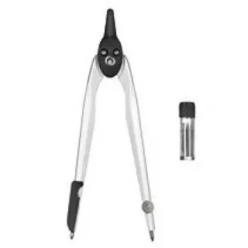 Herlitz 8710006 set compasso in astuccio, 2 pezzi, 110 mm, nero