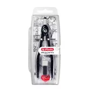 Compasso Herlitz 11122322 nero grigio