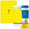 HERMA 5091 Etichette per raccoglitori A4 192 x 38 mm, giallo, 175 pz (25 fogli x 7)