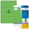 Etichette per fascicoli HERMA A4 192x61 mm verde carta opaca coprente 80 pz.