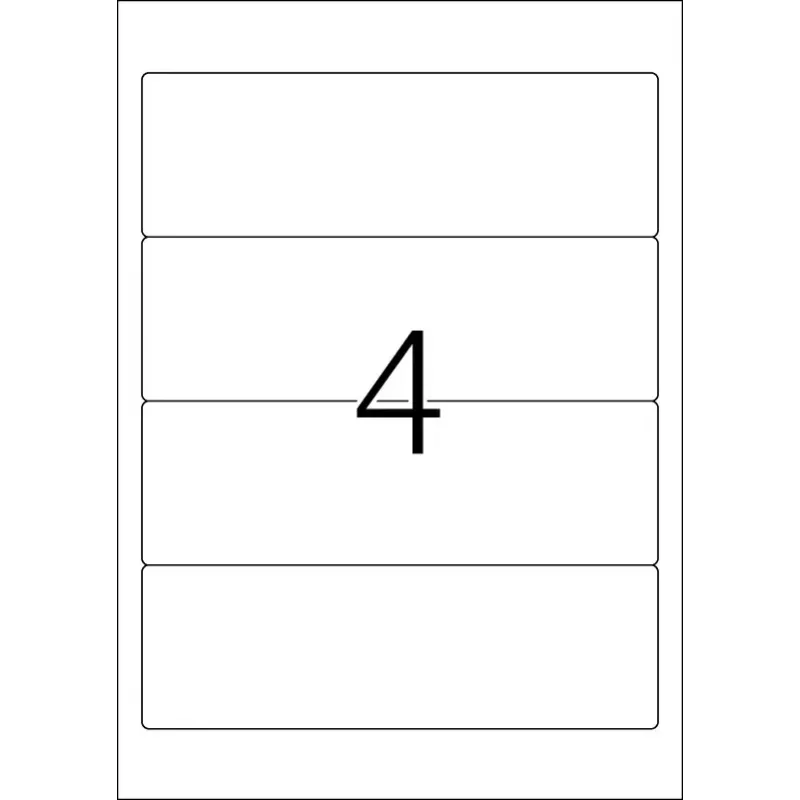 Etichette per fascicoli HERMA A4 192x61 mm bianco carta opaca coprente 100 pz.