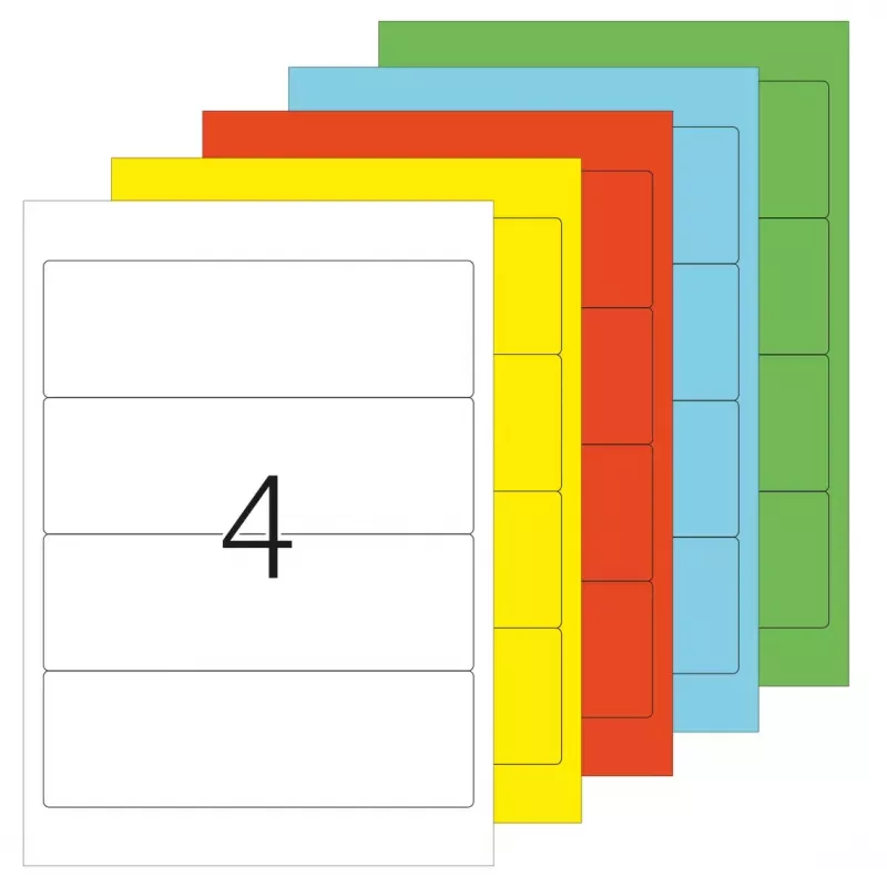 Etichette per fascicoli HERMA A4 192x61 mm bianco carta opaca coprente 100 pz.