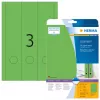 Etichette per fascicoli HERMA A4 61x297 mm verde carta opaca coprente 60 pz.