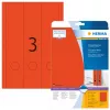 Etichette per fascicoli HERMA A4 61x297 mm rosso carta opaca coprente 60 pz.