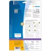Etichette per fascicoli HERMA A4 61x297 mm bianco carta opaca coprente 75 pz.