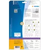 Etichette per fascicoli HERMA A4 192x59 mm bianco carta opaca coprente 100 pz.