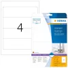 Etichette per fascicoli HERMA A4 192x59 mm bianco carta opaca coprente 100 pz.